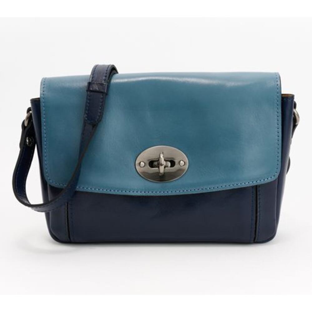 Patricia Nash Gradina Flap Leather Crossbody Bags Mirage Oceana